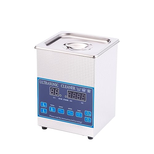 Ultraschall-Reinigungsmaschine, 2L 6L 10L 30L Entgasung Ultraschall Reiniger Schmuck PCB Motor Metall Labor Ultraschall Reinigung Bad(2.0L) von MKHFP