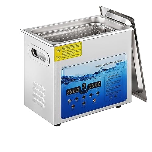 Ultraschall-Reinigungsmaschine, 3L 6L 10L 15L Ultraschallreinir Mini Tragbare Waschmaschinen 36-40 KHz Einstellbare Frequenz Schirrspülmaschinen Haushaltsrät(3L) von MKHFP