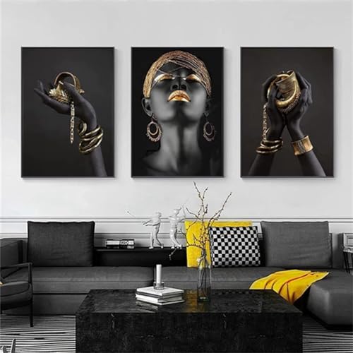 3D Metallfigur Statue Kunst Liebe Herz Kuss Bilder Wandkunst Wohnzimmer Wanddekoration - Ohne Rahmen (Poster-02,60X80cm*3) von MKHFUW
