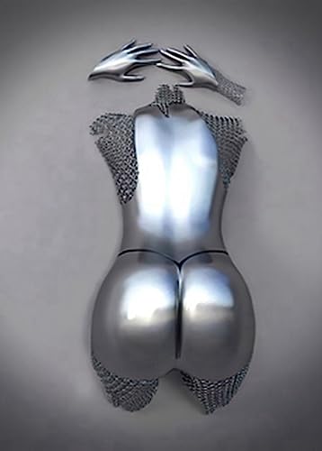 Metall Figur Statue Kunst Leinwand Gemälde Romantisch Abstrakt Poster und Drucke 3D Liebhaber Skulptur Poster Modernes Wohnzimmer Heimdekoration - Ohne Rahmen (BST-13,60x90cm*1) von MKHFUW