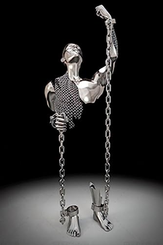 Metall Figur Statue Kunst Leinwand Gemälde Romantisch Abstrakt Poster und Drucke 3D Liebhaber Skulptur Poster Modernes Wohnzimmer Heimdekoration - Ohne Rahmen (HST-10,40x60cm*1) von MKHFUW