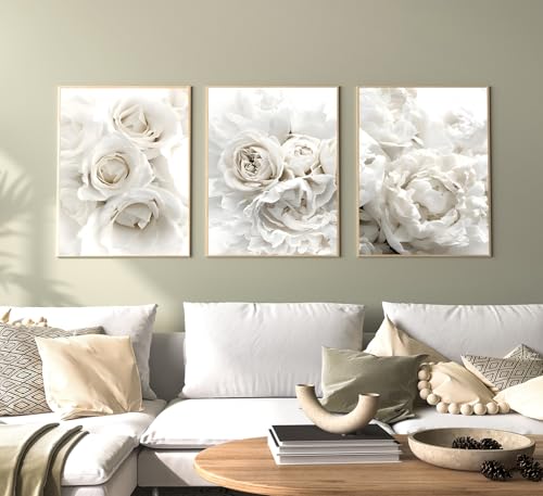 Moderne Boho Deko Bilder Aesthetic Pflanze Bilder,Natürliche Landschaft Strand, Abstrakt Kunst Wandbilder Bohemian Poster Set,Ohne Rahmen (60x90cm-3Pcs,Poster-02) von MKHFUW
