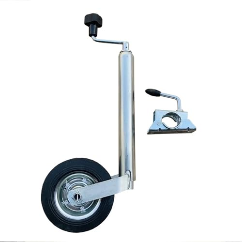 Anhängertyp 48 mm Anhängerheber Stützrad, Anhängerständer mit Klemme oben Wind, 48 mm Rohr, Anhängerteile Leicht zu tragen von MKHQST