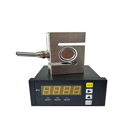 Hochpräzise Wägezelle vom Typ S mit integrierter Digitalanzeige – Kapazität von 100 kg bis 2000 kg for industrielle Anwendungen, Gewichtssensor Modul Kit(2000KG) von MKHQST