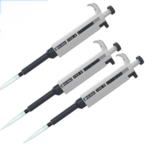Laborpipette, 3 stücke Einkanal Manuell Einstellbare Pipette labor Transfer Pipette für Labore(1-10ml) von MKHQST