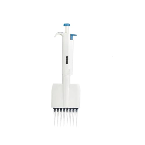 Laborpipette, Pipette 8/12 - Mehrkanalpipette Halbmanuell Digital Verstellbare Pipette Laborpipette für Labore(8 channel 0.5-10ul) von MKHQST