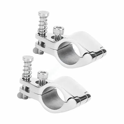 Schiff Hardware 2 stück Salzwasser Beständig Marine Hardware Schellen Heavy Duty Frühling Pin Design für Boote, Wohnmobile(25MM) von MKHQST