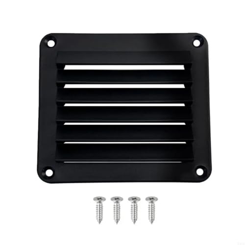 Schiff Hardware 2 stücke Boote Vent Abdeckung Marine Belüftung Fenster Boote Kabine Vents Lamellen Grills Lamellen Entlüftung Panel Abdeckung für Boote, Wohnmobile(2pcs Black) von MKHQST