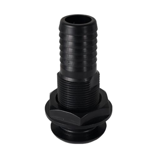 Schiff Hardware 2 stücke Marine Durch Rumpf Fitting Ablauf Fit 1'' Schlauch Thru Ablauf Stecker Yacht Ablauf Outlet Boot Gerade Thru-rumpf Auspuff Attika für Boote, Wohnmobile(Black) von MKHQST