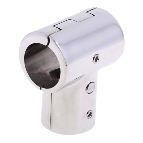 Schiff Hardware 316 Edelstahl offener Körper gerades T-Stück offene Trennung einstellbar 90 Grad Yachtschiff Hardware-Zubehör für Boote, Wohnmobile(Opening 90 degrees 22mm) von MKHQST