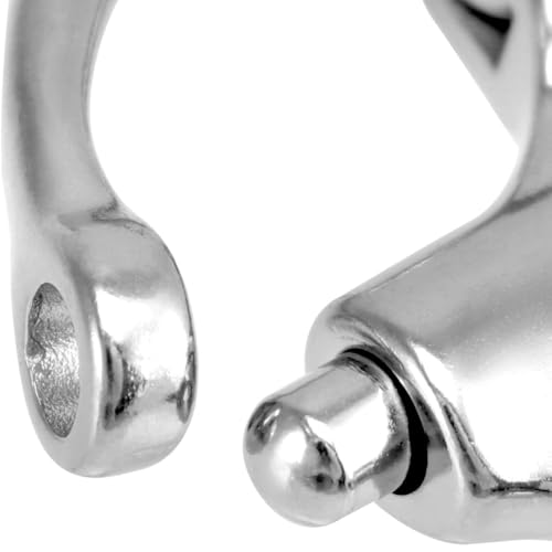 Schiff Hardware 316 Edelstahlring rotierender Federschäkel Handzug Schnellschäkel RV Yacht spezielles Hardware-Zubehör für Boote, Wohnmobile(87mm) von MKHQST