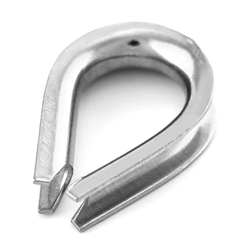 Schiff Hardware Edelstahl 304 Herzring Drahtseilring Dreieckschutzring herzförmiger fester Ring für Boote, Wohnmobile(14mm) von MKHQST