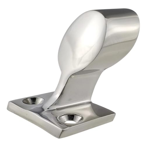 Schiff Hardware Edelstahl 316 hintere Halterung Yachthandlauf Geländer Basis Boot Handlauf Hardware Zubehör für Boote, Wohnmobile(1pcs,25mm) von MKHQST