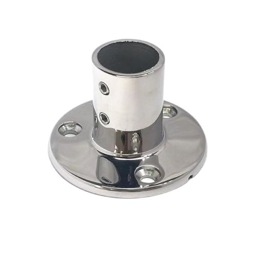 Schiff Hardware Edelstahl 316 runde Rohrmuffe Flanschhalterung Rohrmuffe Marine Yacht Hardware Zubehör für Boote, Wohnmobile(22mm30 round tube seat) von MKHQST