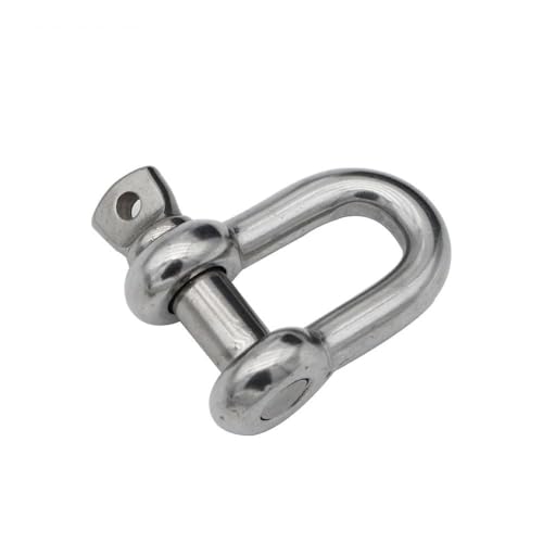 Schiff Hardware Hochfester Schäkel aus Edelstahl 316, Bughebeschäkel, Marineschäkel, Hufeisenschnalle für Boote, Wohnmobile(14mm) von MKHQST