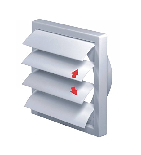 Lüftungsgitter mit beweglichen Lamellen Jalousie Abschlussgitter Rückstauklappe Verschlussklappe weiß Ø 150 mm T79 Lüftungsgitter mit beweglichen Lamellen Jalousie Abschlussgitter Rückstauklappe Verschlussklappe weiß Ø 150 mm T79 von MKK