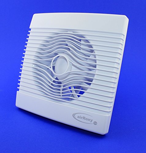 Premium Badventilator mit Feuchtigkeitssensor/Hygrostat und Timer/Nachlauf Badlüfter Lüfter Ventilator Deckenlüfter weiß Front Ø 150 mm 15 cm PremiumHS Wandlüfter Ventilator Einbaulüfter Bad Küche von MKK-SHOP