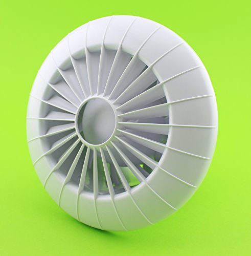 Wand Decken Ventilator Ø 100 mm mit Kugellager Badlüfter Lüfter Deckenlüfter aRidS 10 cm Wandlüfter Badventilator Einbaulüfter Bad Küche leise Raumlüfter Abluft Dauerbetrieb geeignet von MKK-SHOP