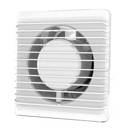 Badventilator Ø 125 mm in weiß mit Timer/Nachlauf Lüfter Ventilator Front Wandlüfter Wandventilator Badlüfter Ventilator Einbaulüfter Bad Küche leise 12,5 cm von MKK