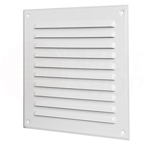 MKK Lamellen Lüftungsgitter weiß pulverbeschichtet 195 x 195 mm 250 x 250 mm Wetterschutz Abluft Gitter Haube Insektennetz Luft Schlitz Küche Bad WC MKK Lamellen Lüftungsgitter weiß pulverbeschichtet 195 x 195 mm 250 x 250 mm Wetterschutz Abluft Gitter Haube Insektennetz Luft Schlitz Küche Bad WC von MKK