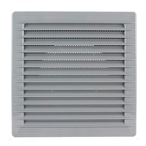 Lüftungsgitter Abschlussgitter Insektenschutz rund Ø 100 mm " graphit grau " ABS Gitter Abluftgitter Zuluft Abluft Gitter klassisches Design von MKK