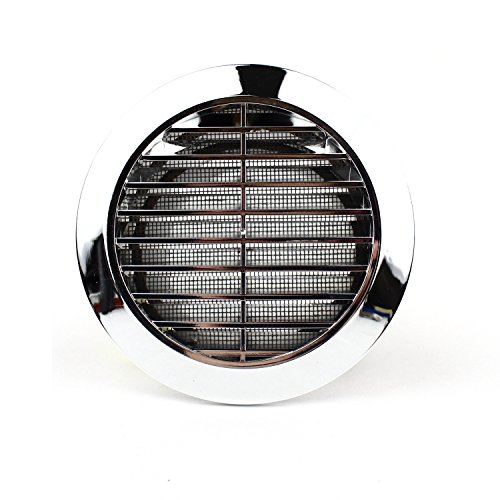 Lüftungsgitter Rund Insektennetz Abluftgitter Insektenschutz Kunststoff Ø 60 mm chrom Lüftungsgitter Rund Insektennetz Abluftgitter Insektenschutz Kunststoff Ø 60 mm chrom von MKK