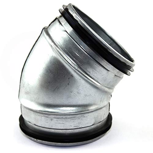 MKK® 45° Bogen Wickelfalzrohr Lippendichtung Winkel Gummilippe Ø 80 mm von MKK
