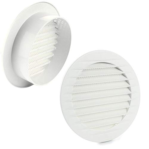 MKK - 17969 - Lüftungsgitter Abluftgitter Außengitter Insektenschutz weiß grau braun 60 70 80 90 100 120 125 150 mm weiß Ø 100 mm MKK - 17969 - Lüftungsgitter Abluftgitter Außengitter Insektenschutz weiß grau braun 60 70 80 90 100 120 125 150 mm weiß Ø 100 mm von MKK