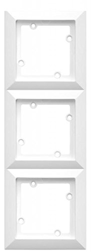 MKK - 18067-029 - Steckdose Lichtschalter Taster ohne Rahmen Unterrputz Jalousieschalter weiß sand Rahmen 3-fach Weiß von MKK