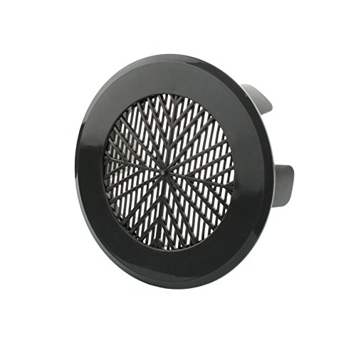 MKK - 18355-006 - Universal Lüftungsgitter Ø78-125 mm Abluftgitter weiß braun grau Zuluftgitter Ø100 - Ø125 mm grau von MKK