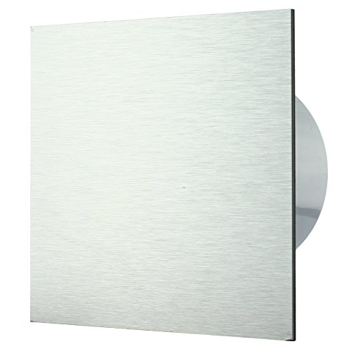 MKK - 18434-002 - Badlüfter Wohnraumlüfter Ventilator Wandlüfter Front wechselbar Ø 100 mm Ø 125 mm Nachlauf mit Einschaltverzögerung Ø 100 mm ALU - Silber gebürstet MKK - 18434-002 - Badlüfter Wohnraumlüfter Ventilator Wandlüfter Front wechselbar Ø 100 mm Ø 125 mm Nachlauf mit Einschaltverzögerung Ø 100 mm ALU - Silber gebürstet von MKK