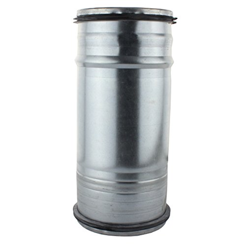 MKK - 18460-004 - Schiebenippel Längenausgleich Wickelfalzrohre Lüftungsleitungen Dichtung EPDM Ø 125 mm 150 mm von MKK
