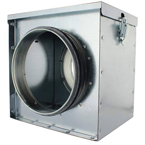 MKK - 18496-009 - Filterkasten Luftfilter Einbaufilter Wickelfalzrohr Staubfilter Abluft Zuluft Filterkasten 400 mm von MKK