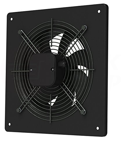 MKK Axial Ventilator Ø 350 mm schwarz Abluft Zuluft Rohrlüfter Radial Rohr Lüfter Absauglüfter Industrielüfter Absaugung von MKK