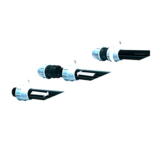 MKK PE/PP Kupplung Fitting Verbinder Klemmmuffe Reduzierung Muffe Reduktion bis 16 bar 63 x 32 mm von MKK