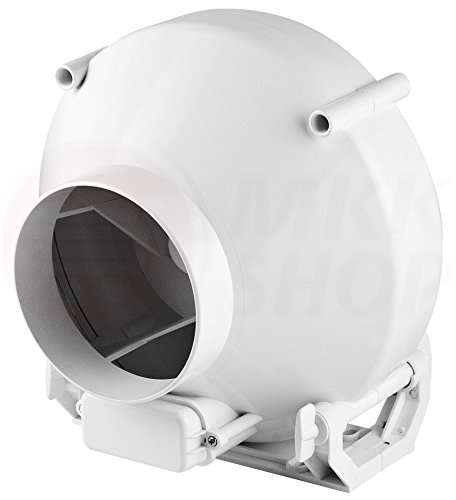 MKK Radial Rohrventilator Ø 125 mm weiß Abluft Zuluft Rohrlüfter Rohr Lüfter Absauglüfter Industrielüfter Absaugung Dach Absaug- Ventilator von MKK