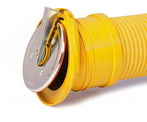 MKK Rückstauklappe Dränagerohr Ø 72-200 mm Froschklappe Auslaufstück HT KG Dränage Rohr Kanal Rohrklappe Mehrstufig von MKK