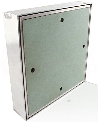 Mauerwerk Wartungsklappe Revisionsklappe GK-Einlage Feuchtraum Gipskarton Alu 3. 400 x 400 mm von MKK