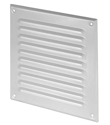 Metall Lüftungsgitter Zuluft Abluft Gitter Verschiedene Größen - VONLIS 250 x 250 mm weiß Metall Lüftungsgitter Zuluft Abluft Gitter Verschiedene Größen - VONLIS 250 x 250 mm weiß von MKK