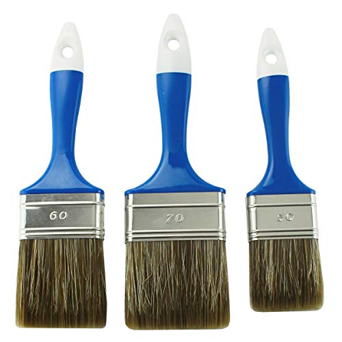 Pinsel Set Flachpinsel Borstenpinsel 50 60 70 mm Streichen Öl Lacke Heim - MKK® Set 2 von MKK