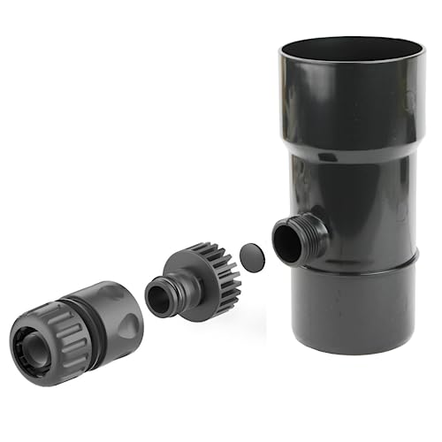 Regensammler Regenwassersammler Regenwasserrückgewinnung Filter Fallrohr Regen Ø 90 mm graphit von MKK