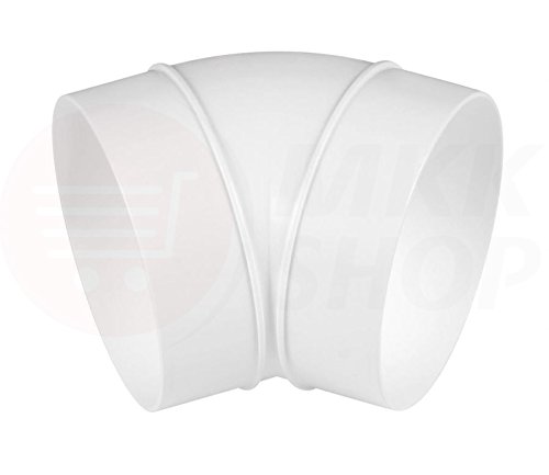 Rundrohr Bogen 45° Grad Lüftungsrohr Ø 100 mm Abluft Zuluft Rohr Kanal PVC Ve... Rundrohr Bogen 45° Grad Lüftungsrohr Ø 100 mm Abluft Zuluft Rohr Kanal PVC Ve... von MKK