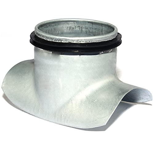 Sattelstutzen Gummidichtung Wickelfalzrohr Rohr T-Stück Sattelstück Abzweig Ø 125 mm Ø 80 mm von MKK