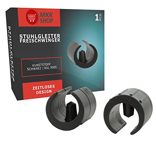 Stuhlgleiter Klemmschalengleiter Möbelgleiter Freischwinger Stahlrohrstühle Ø 16-18 mm 4 Stück von MKK