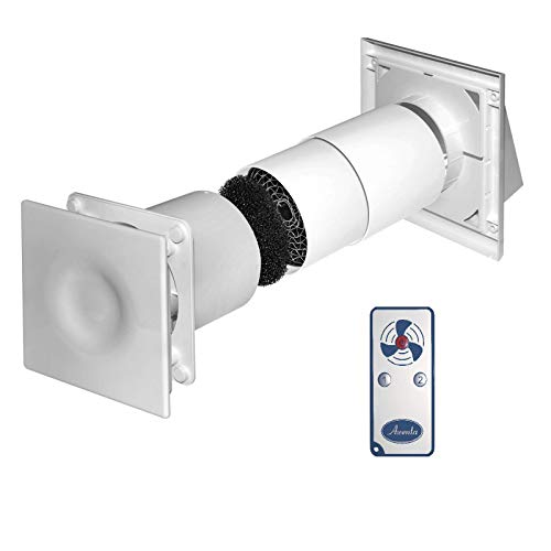 Wärmerückgewinnung Wärmetauscher Wohnraumlüftung Fernbedienung Lüfter Ventilator mit Fernbedienung Ø 125 mm Wärmerückgewinnung Wärmetauscher Wohnraumlüftung Fernbedienung Lüfter Ventilator mit Fernbedienung Ø 125 mm von MKK