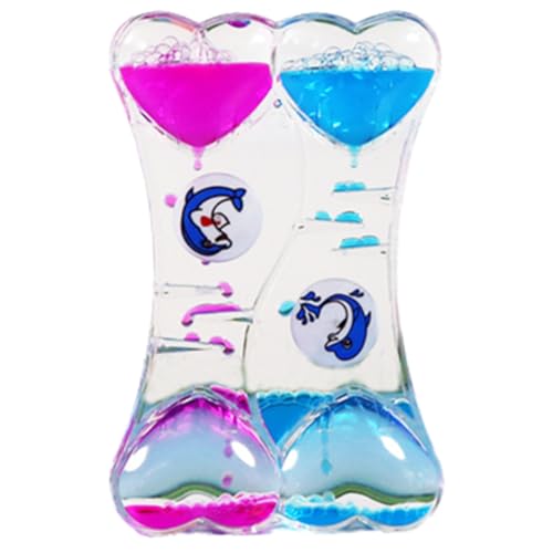MKKZLPN Tropfen Sanduhr Flüssig Bewegung Blasen Liquid Motion Bubble Timer Sanduhr Dekompressionsölleck Schreibtisch Spielzeug Geschenk for Kinder und Erwachsene von MKKZLPN