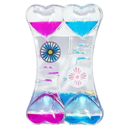 MKKZLPN Tropfen Sanduhr Flüssig Bewegung Blasen Liquid Motion Bubble Timer Sanduhr Dekompressionsölleck Schreibtisch Spielzeug Geschenk for Kinder und Erwachsene von MKKZLPN