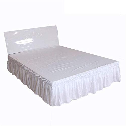 Betthusse Bettvolant Bett-Rock-elastische Bedsheet Bettdecke Hotels Bettdecke ohne Oberflächen Couvre Lit Startseite Bett Schutz Bedding Bed Rock Bettrock Alternative (Color : White, Size : 120x200x von MKLHAVB