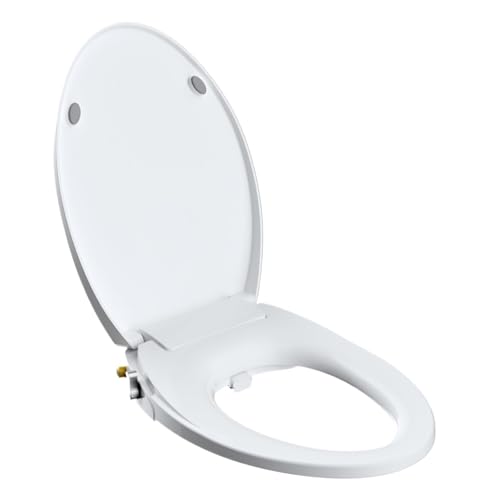 Länglicher Bidet-Toilettensitz mit langsam schließendem, nicht elektrischem Bidet-Aufsatz for Toilettensitze mit Doppeldüse(Elongated) von MKLHAVB