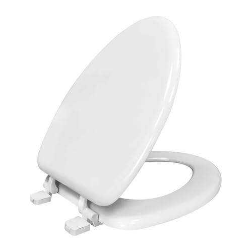 Länglicher Toilettensitz, weißes Reishülsenholz, formgepresst, einfache Installation, konturierter Komfort, passend for die meisten Toiletten, Kunststoff Länglicher Toilettensitz, weißes Reishülsenholz, formgepresst, einfache Installation, konturierter Komfort, passend for die meisten Toiletten, Kunststoff von MKLHAVB